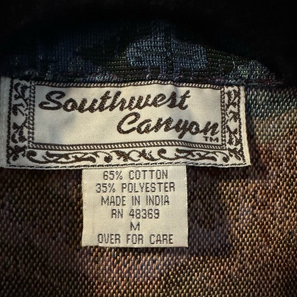 90s Horse Tapestry Western Cowgirl Equestrian Jacket Vintage Native Southwrstern - Picture 2 of 15